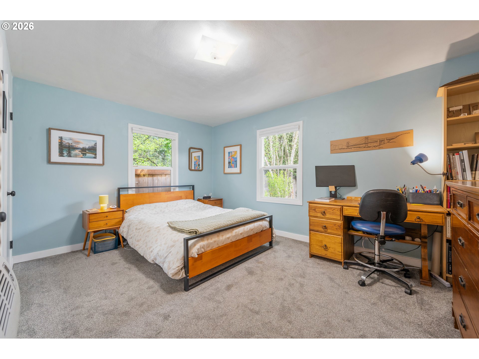 1280 Bailey Avenue Eugene, OR 97402 - Photo 21 of 42 a bedroom with a bed and a desk