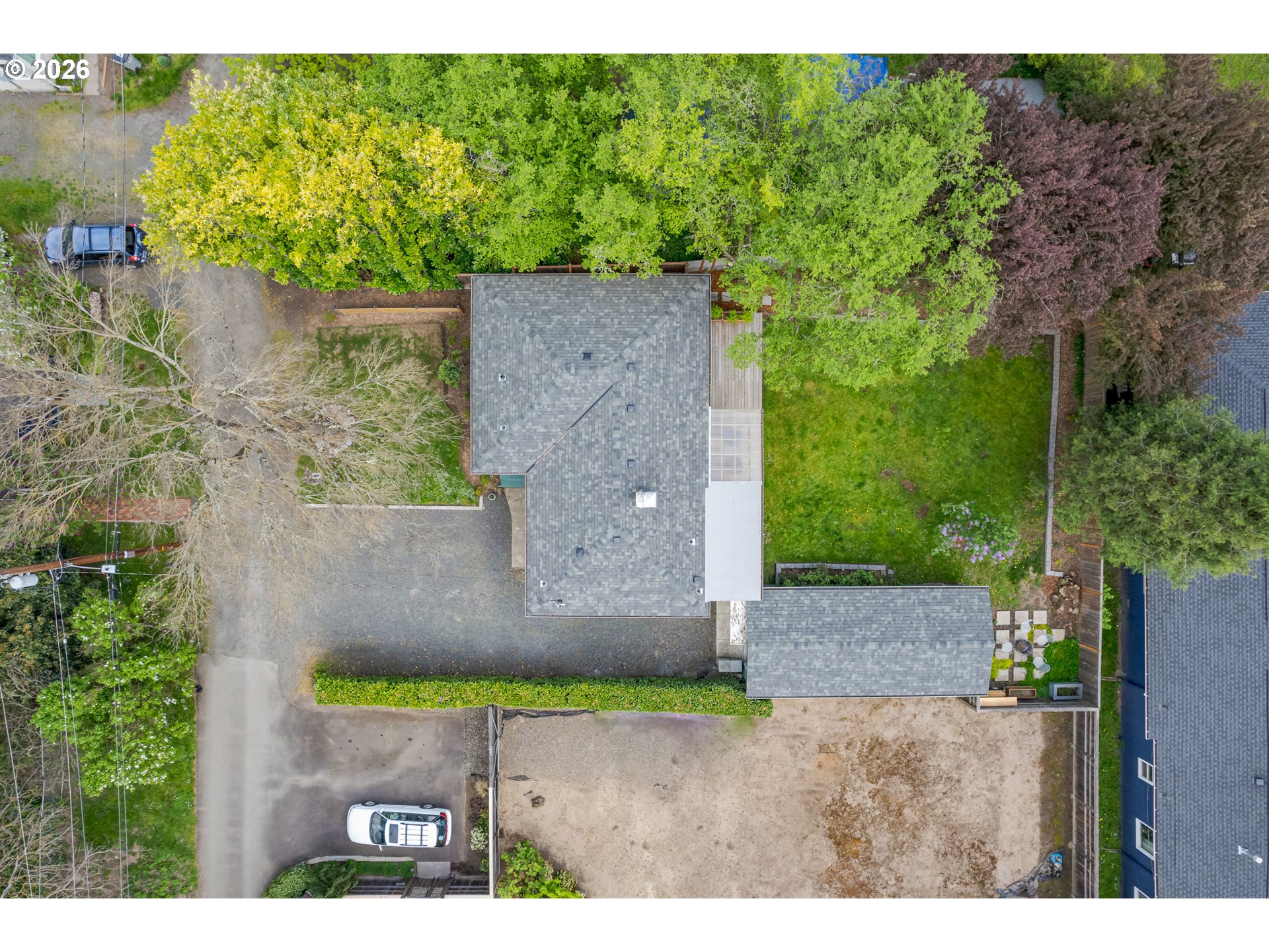 1280 Bailey Avenue Eugene, OR 97402 - Photo 38 of 42 an aerial view of a house with a yard