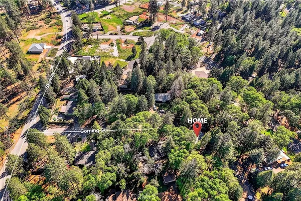 an aerial view of multiple house