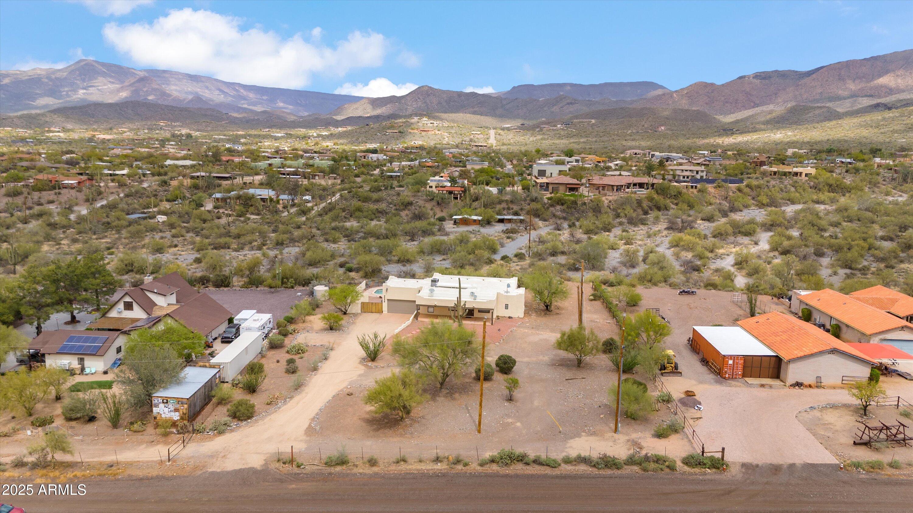 7080 East Arroyo Road Cave Creek, AZ 85331 - Photo 37 of 50 an aerial view of residential houses with outdoor space
