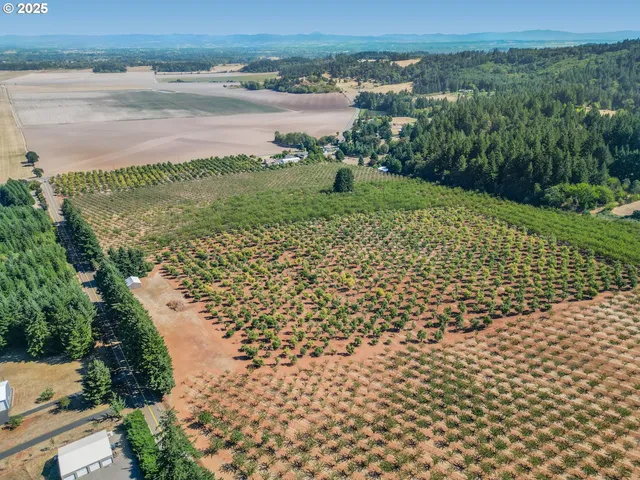 a view of lake with a yard