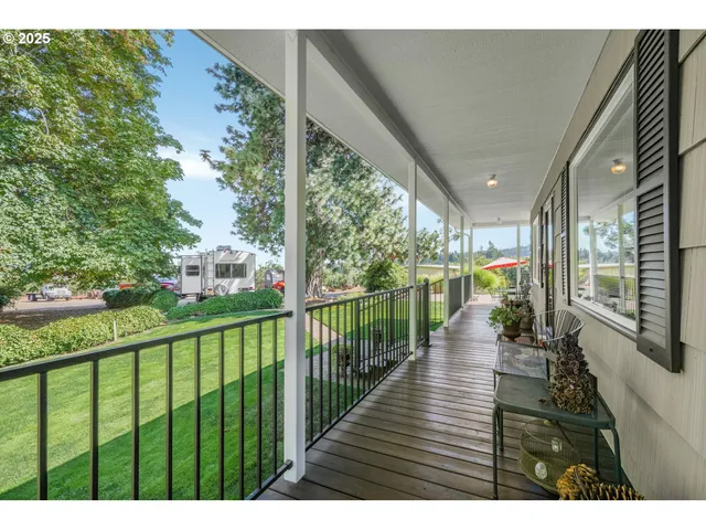 a view of city from balcony