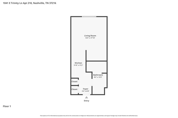 $1,500 | 1041 East Trinity Lane, Unit 218, Nashville, TN 37216