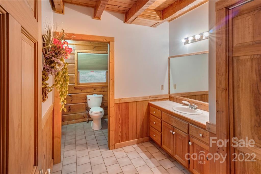 624 James Chapel Road Clyde, NC 28721 - Photo 10 of 46 a bathroom with a sink a toilet and shower