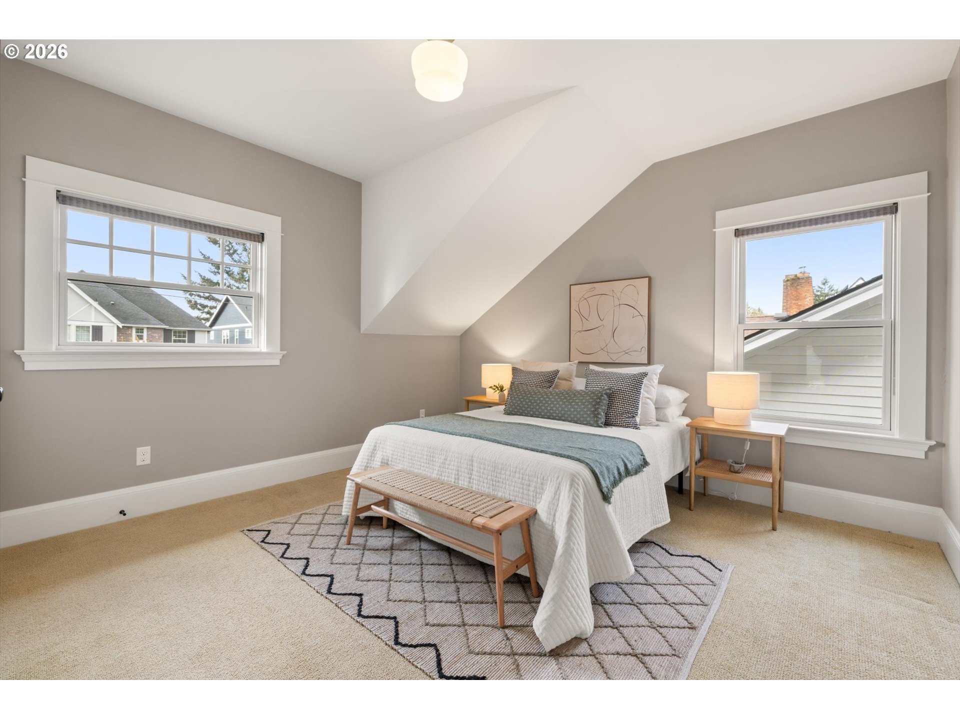 3431 Northeast Alameda Street Portland, OR 97212 - Photo 23 of 37 a bedroom with a bed and a window