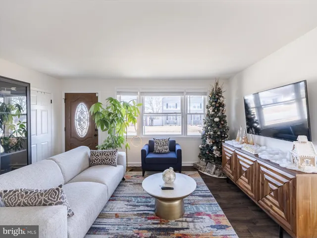 a living room with furniture potted plant and a window