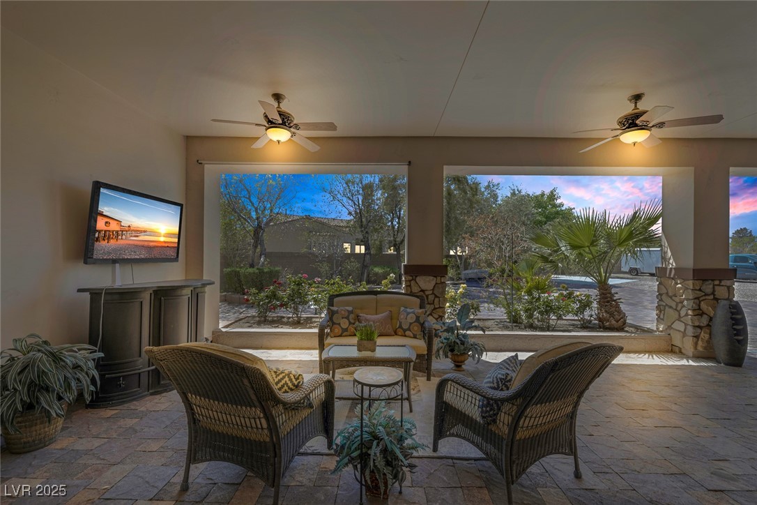 7687 West Pebble Road Las Vegas, NV 89113 - Photo 4 of 79 Sunroom / solarium with plenty of natural light