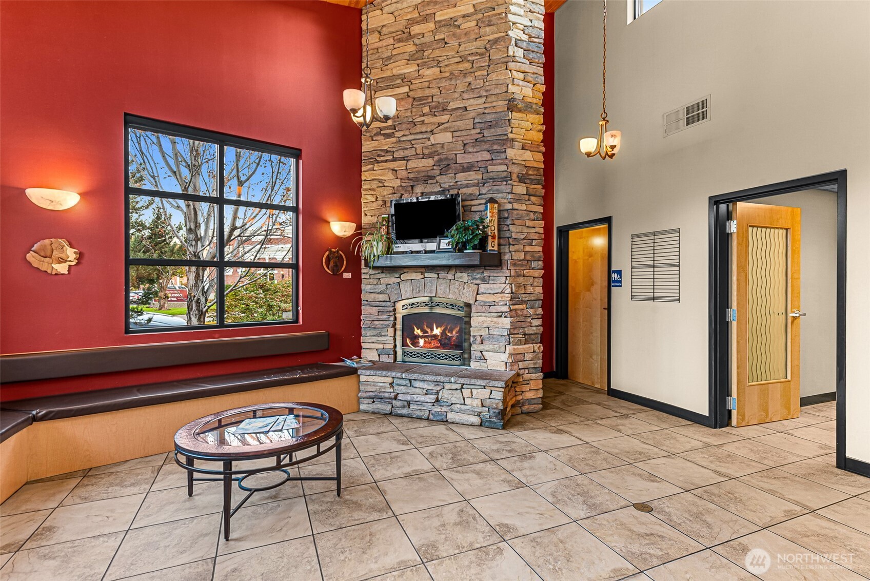 10 North Chelan Avenue Wenatchee, WA 98801 - Photo 16 of 40 a living room with fireplace furniture and a window