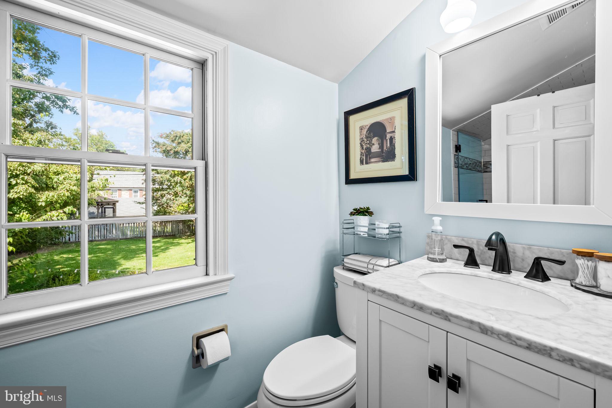 608 Worcester Road Baltimore, MD 21286 - Photo 32 of 49 a bathroom with a toilet a sink and a window