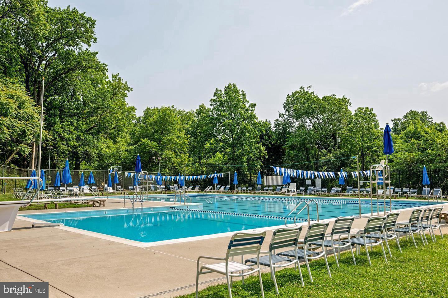 608 Worcester Road Baltimore, MD 21286 - Photo 46 of 49 a swimming pool with outdoor seating and trees