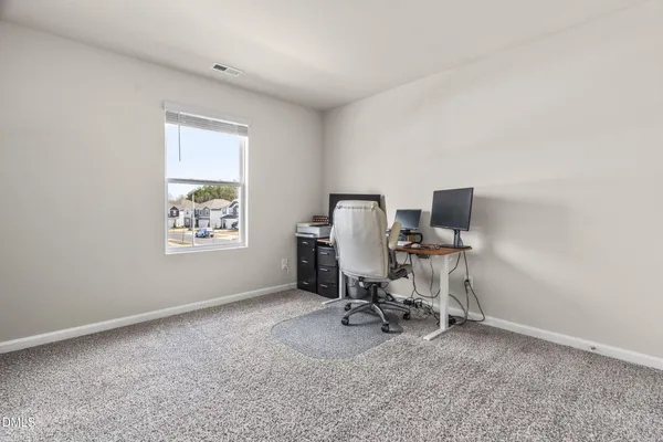 a view of workspace with a window