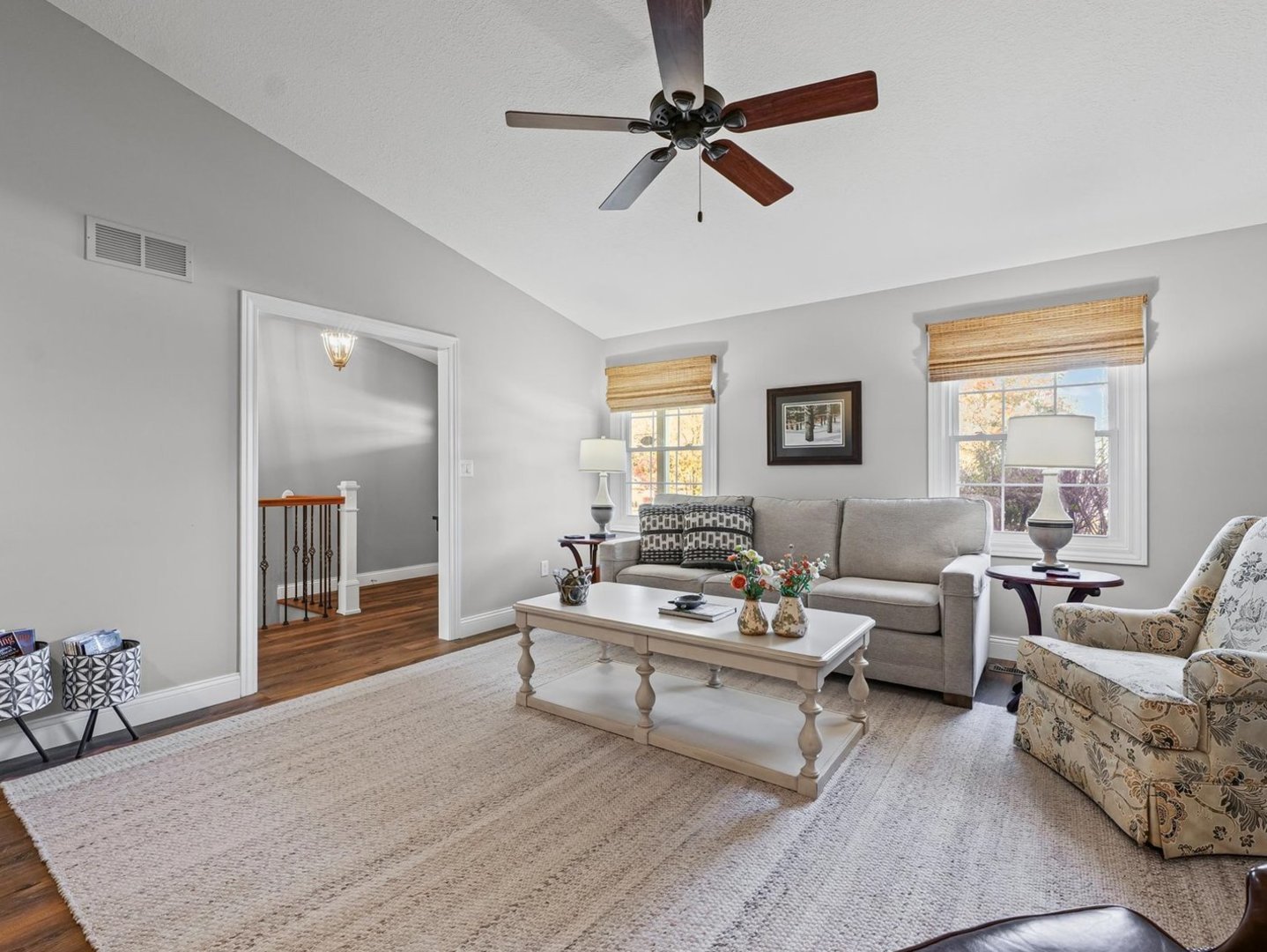 13 Prairie Acres Monticello, IL 61856 - Photo 11 of 53 a living room with furniture and a wooden floor