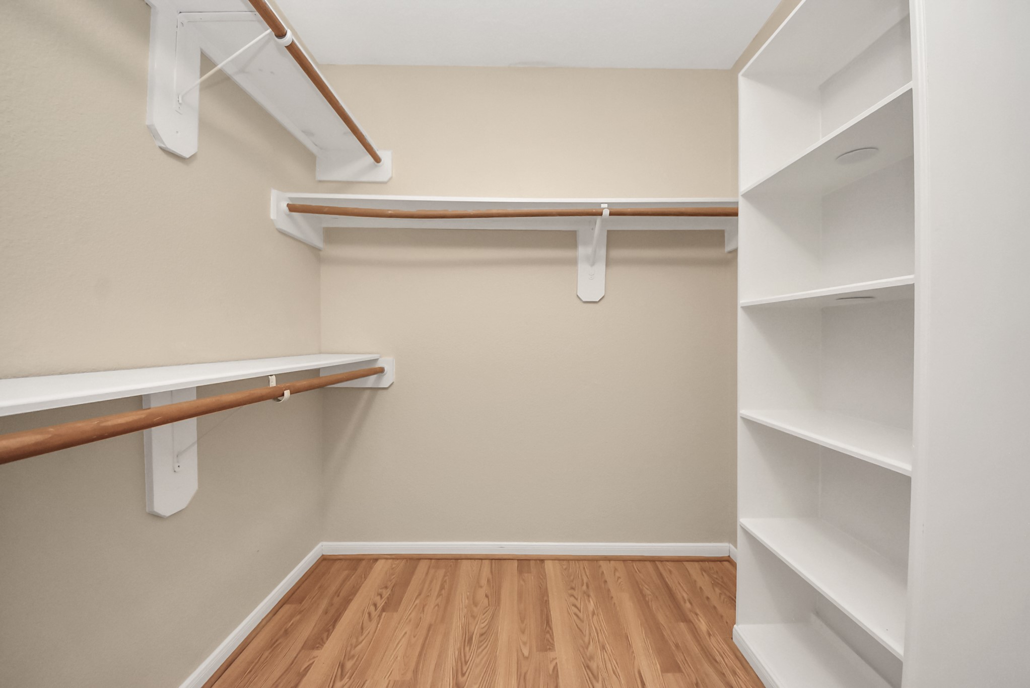 1702 Park Ridge Drive Katy, TX 77450 - Photo 26 of 30 a view of walk in closet with empty racks