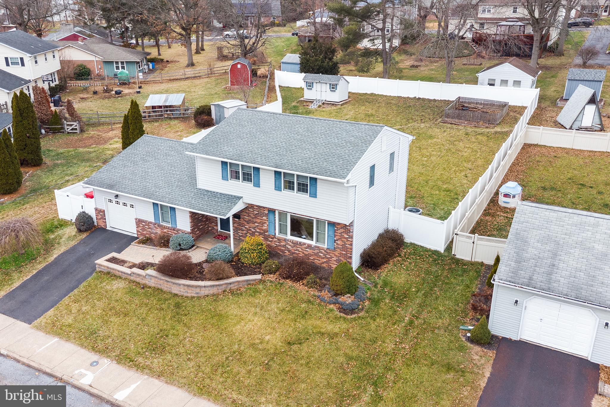 241 Diamond Street Souderton, PA 18964 - Photo 6 of 35 an aerial view of residential houses with yard