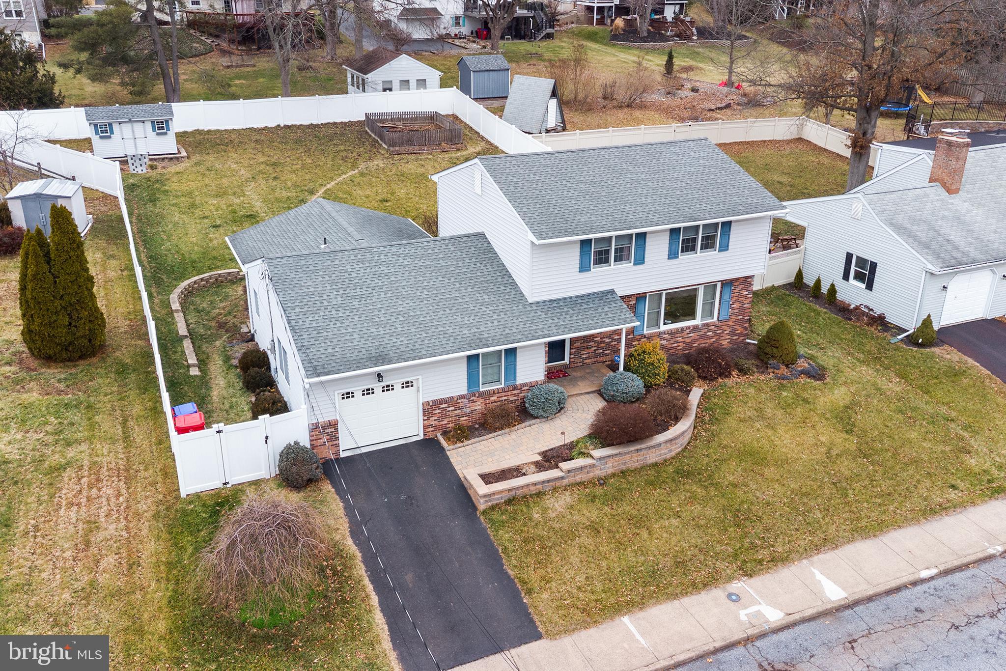 241 Diamond Street Souderton, PA 18964 - Photo 7 of 35 an aerial view of a house with swimming pool