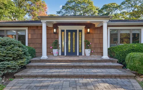 a front view of a house