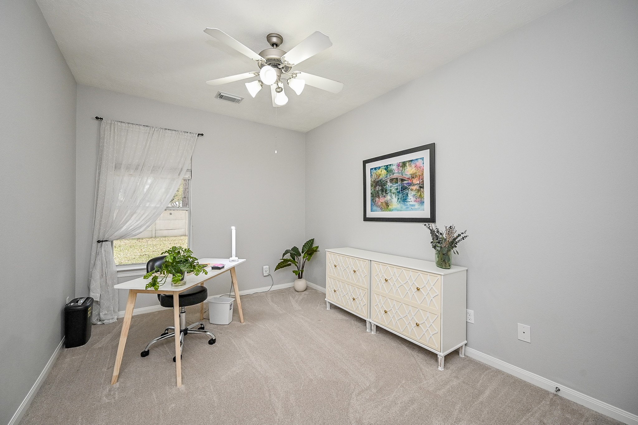 25608 Kransburg Ridge Court Porter, TX 77365 - Photo 22 of 30 Fourth bedroom in it's own area overlooking the back yard.