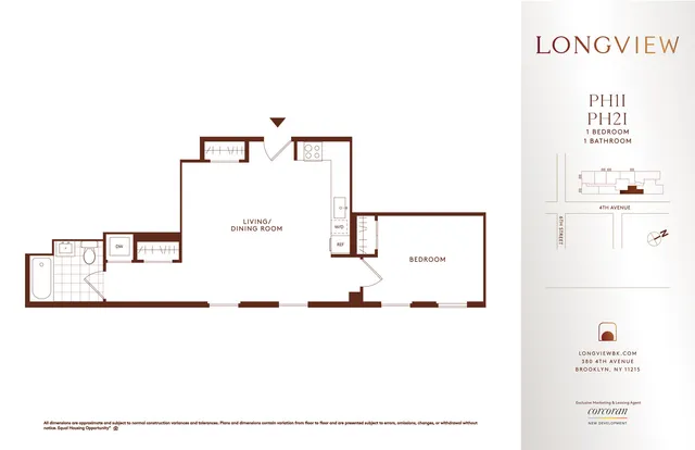 $4,286 | 380 4th Avenue, Unit PH2I | Gowanus