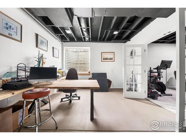 a house view with a lake