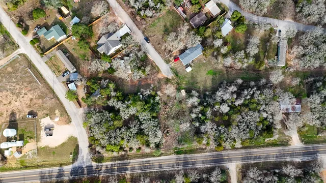 an aerial view of a beach
