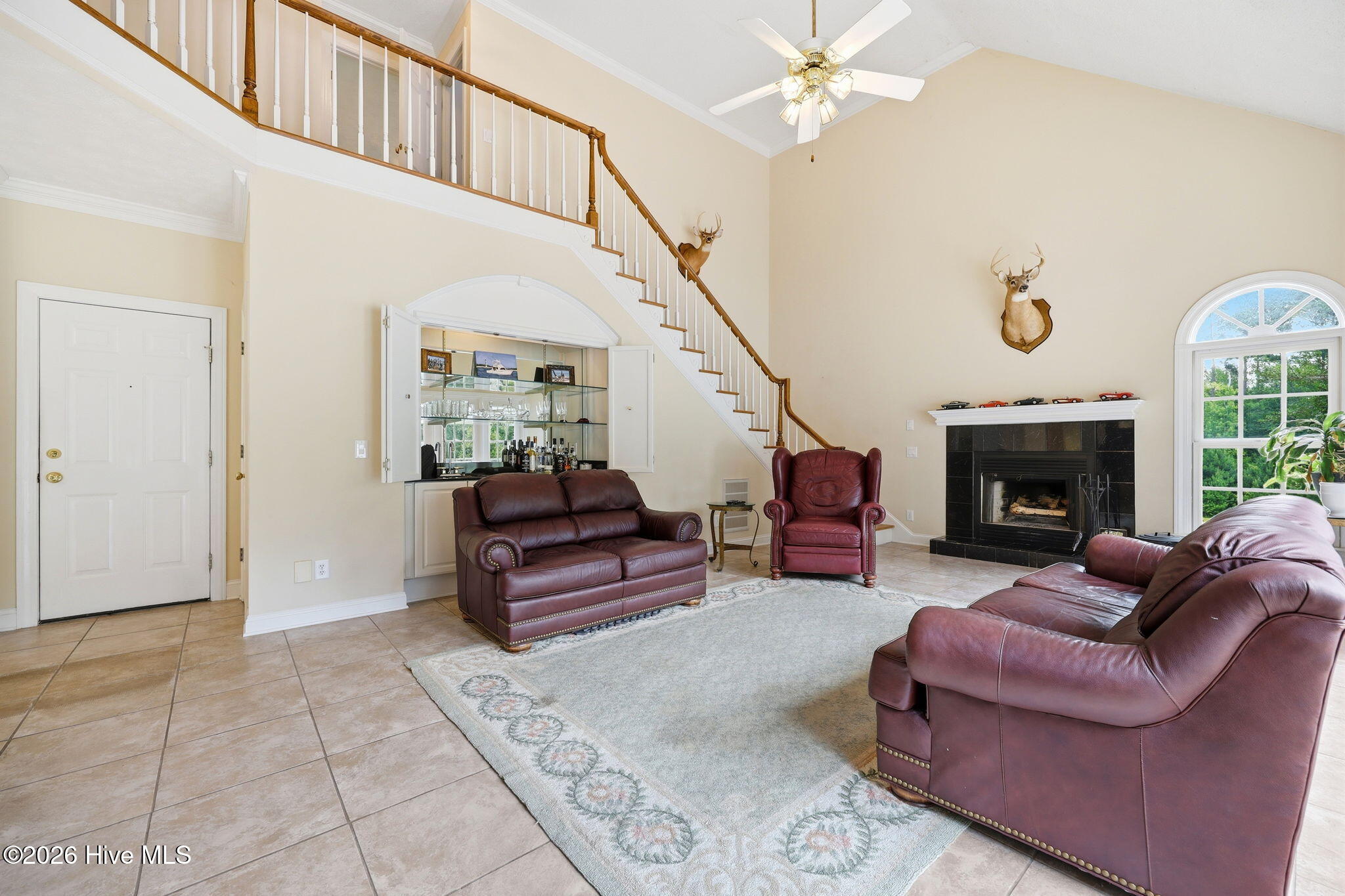 4076 Mobleys Bridge Road Grimesland, NC 27837 - Photo 17 of 66 This is the back living den with view of upstairs
