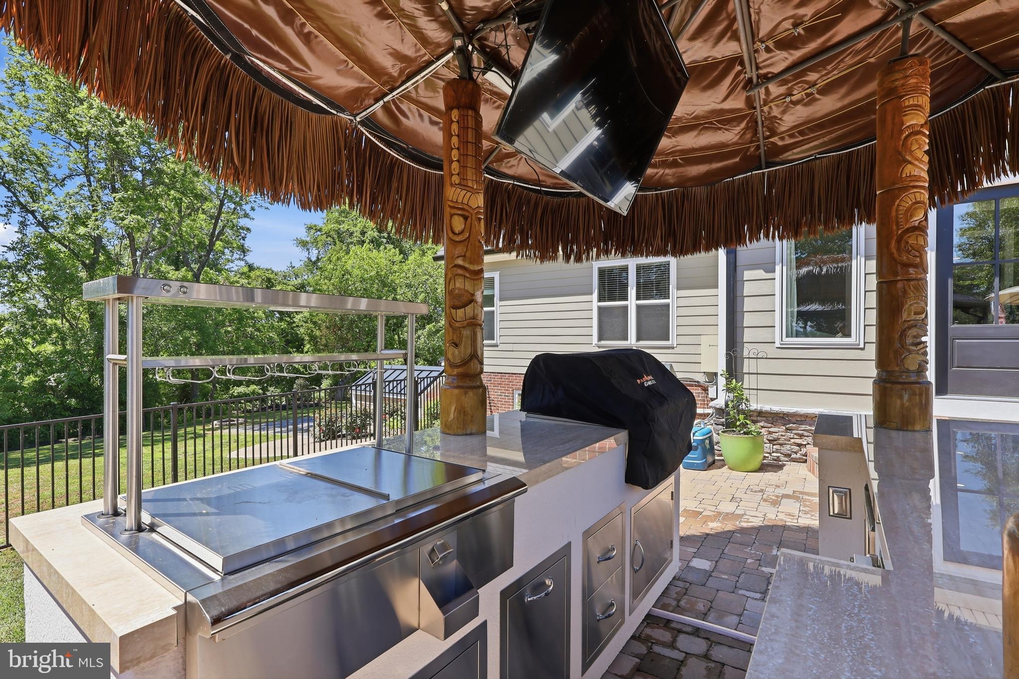 38980 Hodges Road Avenue, MD 20609 - Photo 80 of 98 Tiki bar w/grill, wine frig, frig, TV, sound sys