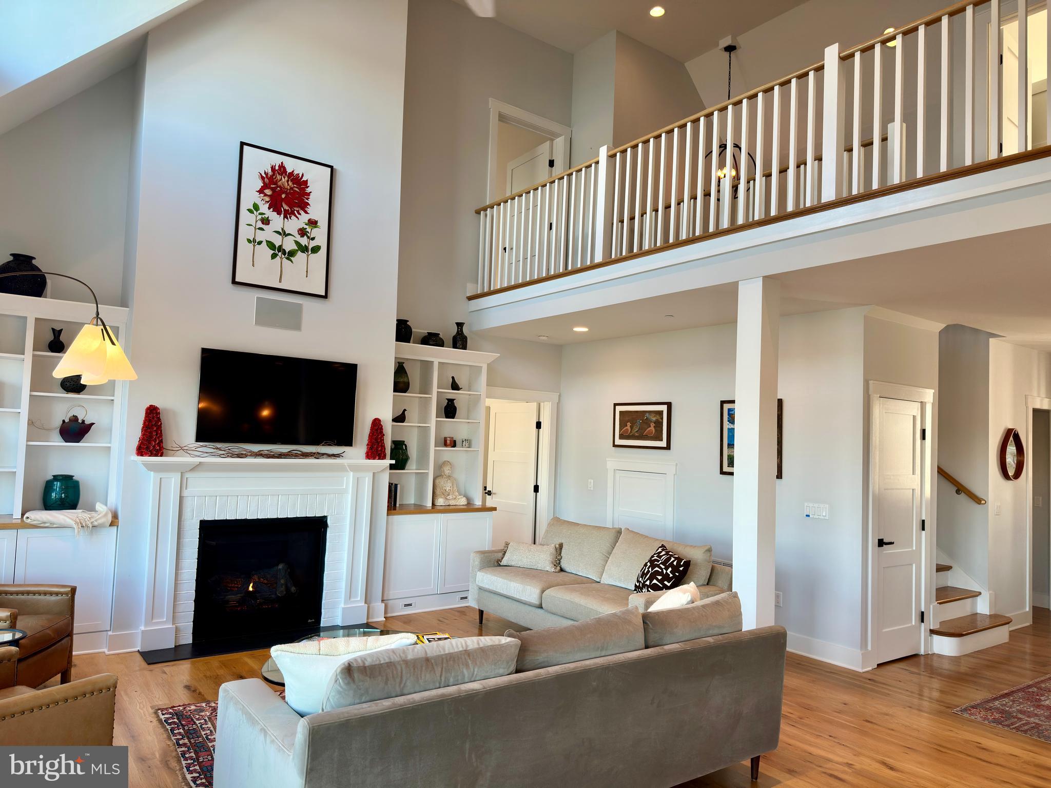 4361 Bachelors Point Road Oxford, MD 21654 - Photo 9 of 37 Living Room w/2nd Floor Overlook