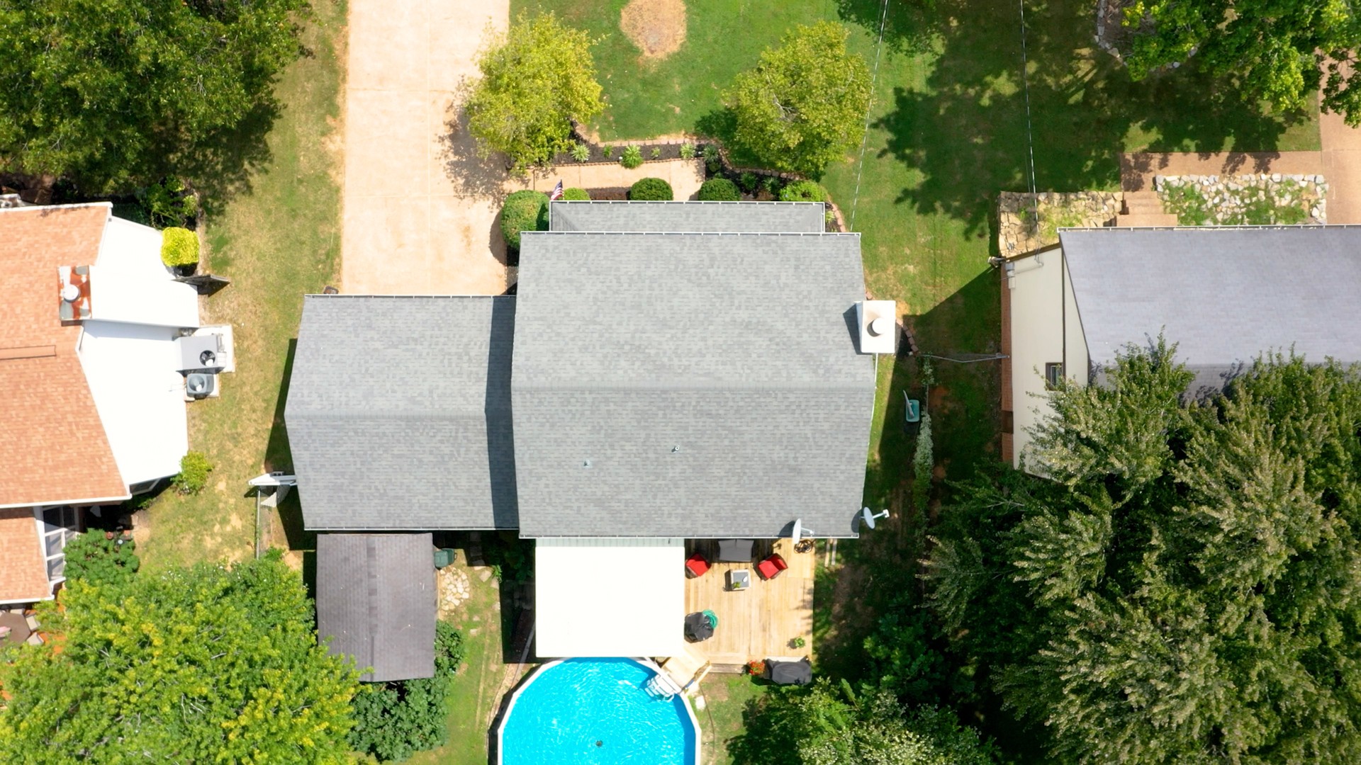 2019 Hidden Cove Road Mount Juliet, TN 37122 - Photo 27 of 29 an aerial view of a house with a yard and trees