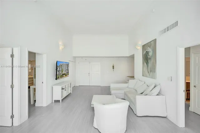 a bedroom with a bed and a closet