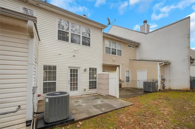 a view of a house with a patio