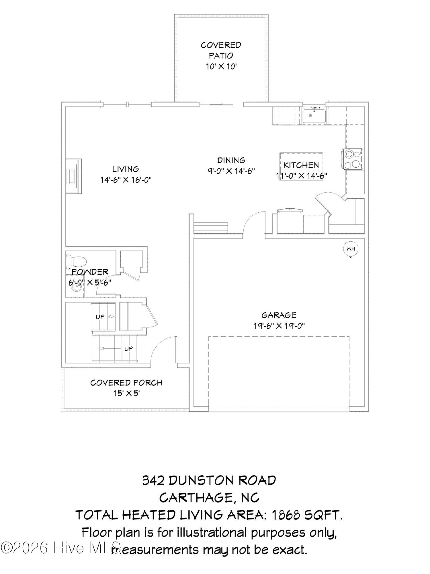 342 Dunston Road Carthage, NC 28327 - Photo 32 of 33 1st Floor - Floor Plan