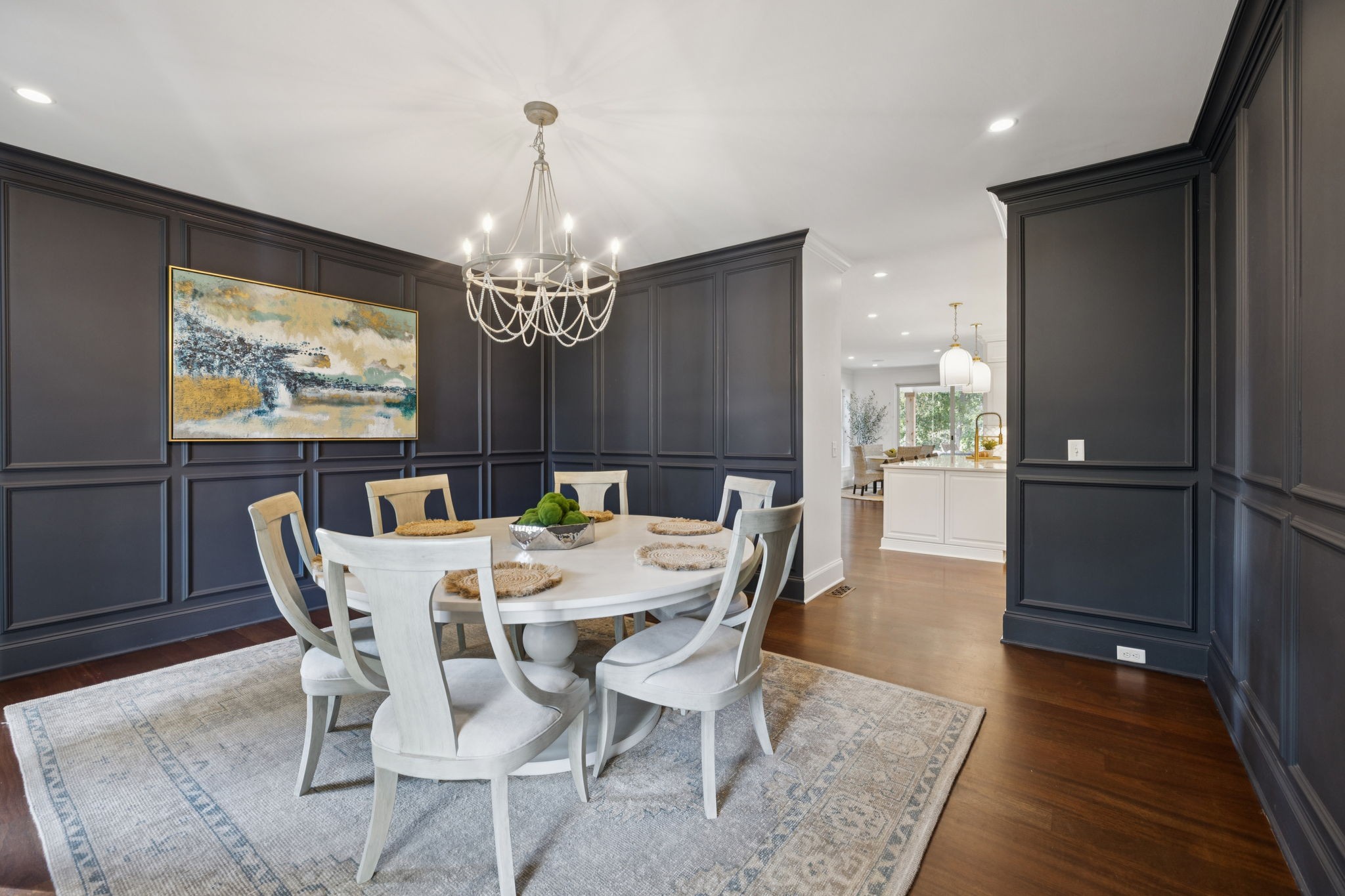 4420 Shores Road Murfreesboro, TN 37128 - Photo 10 of 89 a view of a dining room with furniture a chandelier and wooden floor