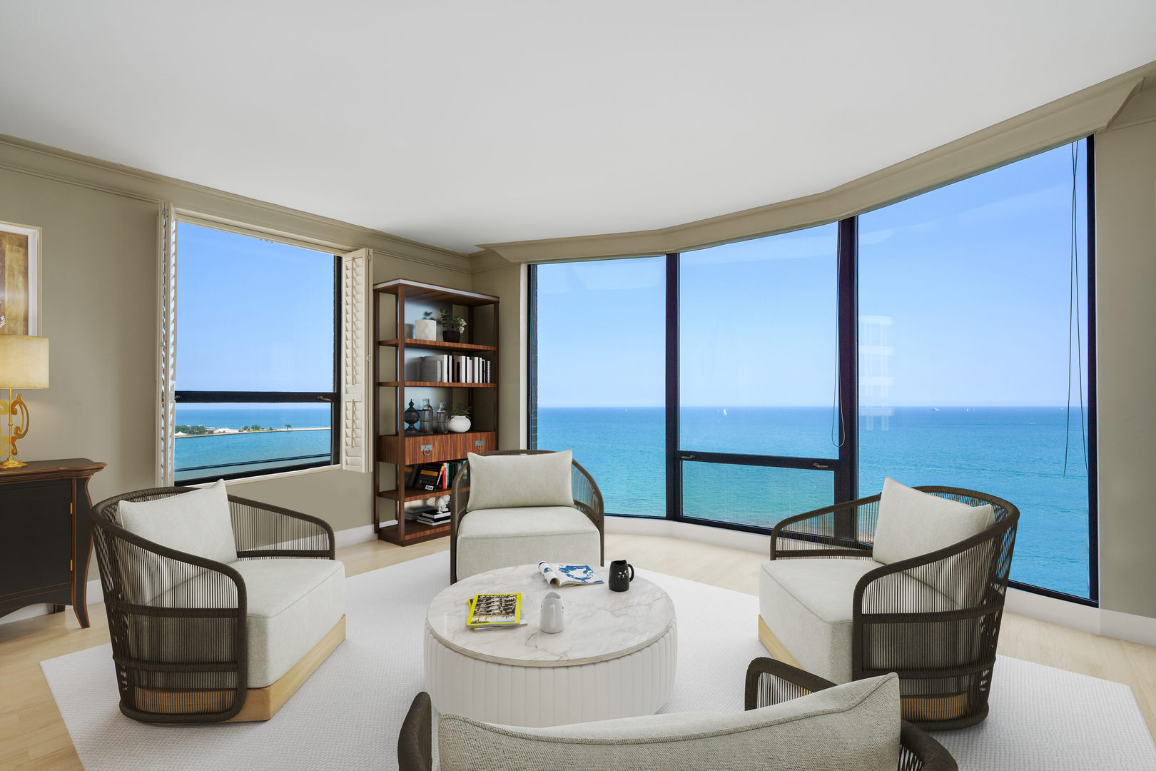 1040 North Lake Shore Drive, Unit 17D Chicago, IL 60611 - Photo 5 of 27 a dining room with furniture and window