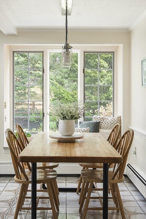 20 Stowell Road Winchester, MA 01890 - Photo 18 of 34 a view of a dining room with furniture window and outside view