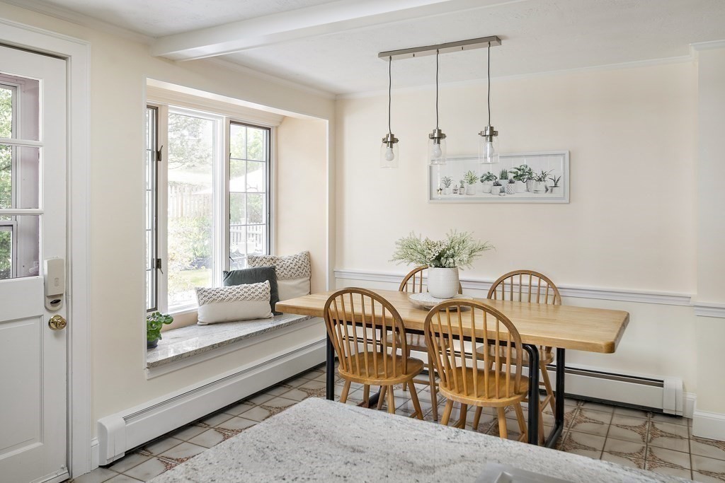 20 Stowell Road Winchester, MA 01890 - Photo 19 of 34 a view of a dining room with furniture window and outside view