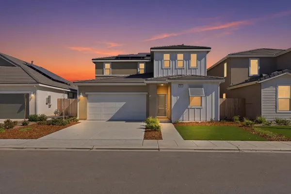 a front view of house