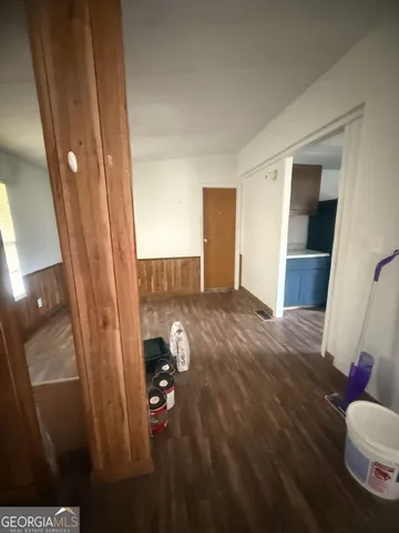 a view of livingroom with furniture and wooden floor