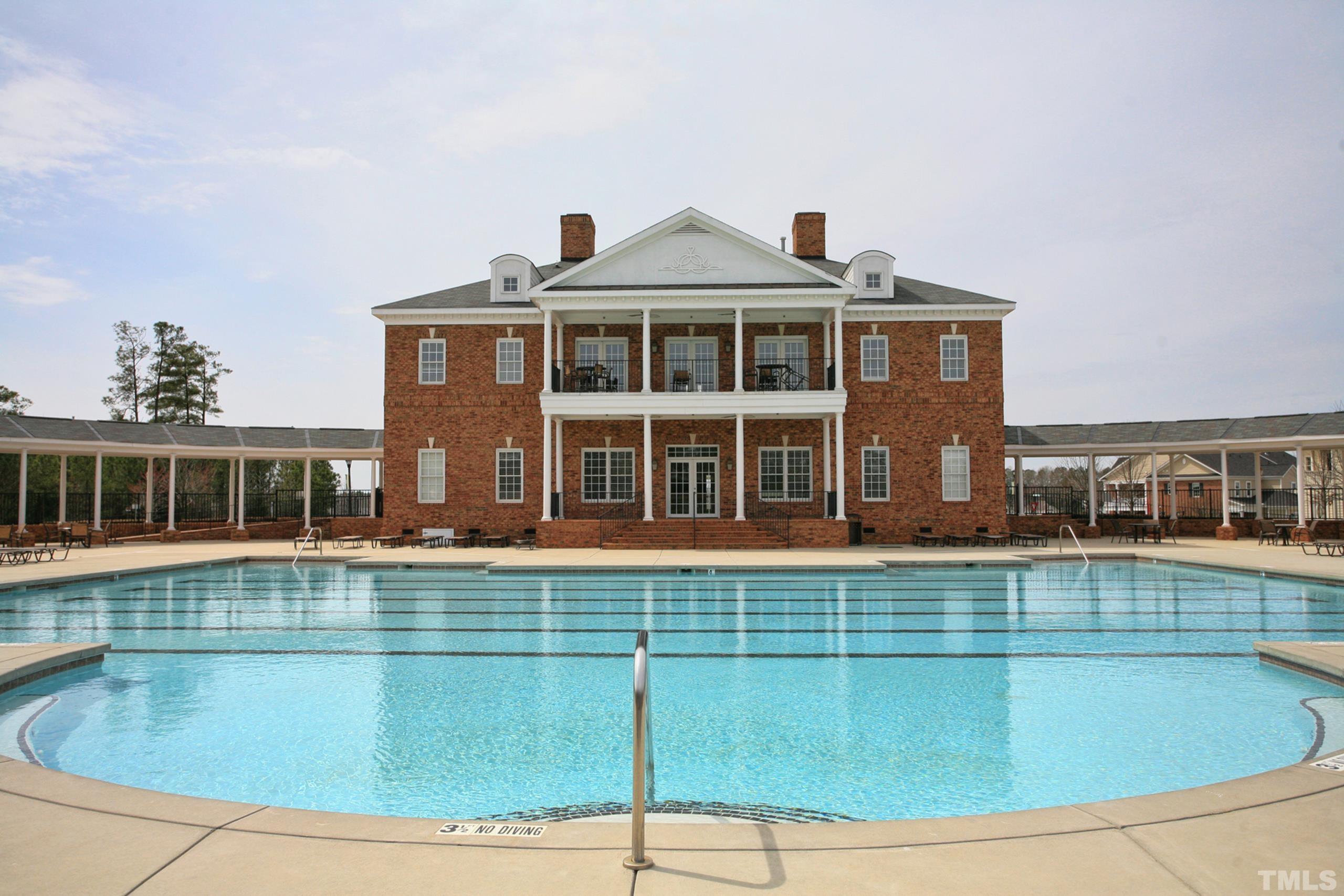 1313 Still Monument Way Raleigh, NC 27603 - Photo 32 of 35 a view of a house with a swimming pool