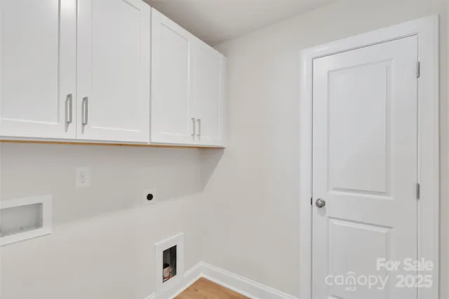 a room with cabinets