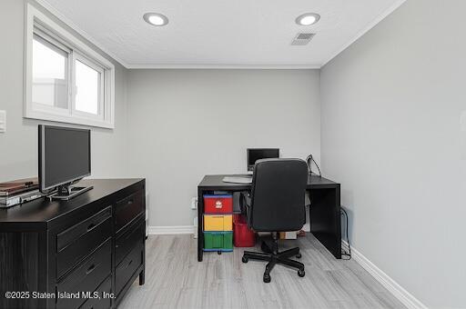 10 Draper Place Staten Island, NY 10314 - Photo 16 of 20 a view of workspace with wooden floor windows
