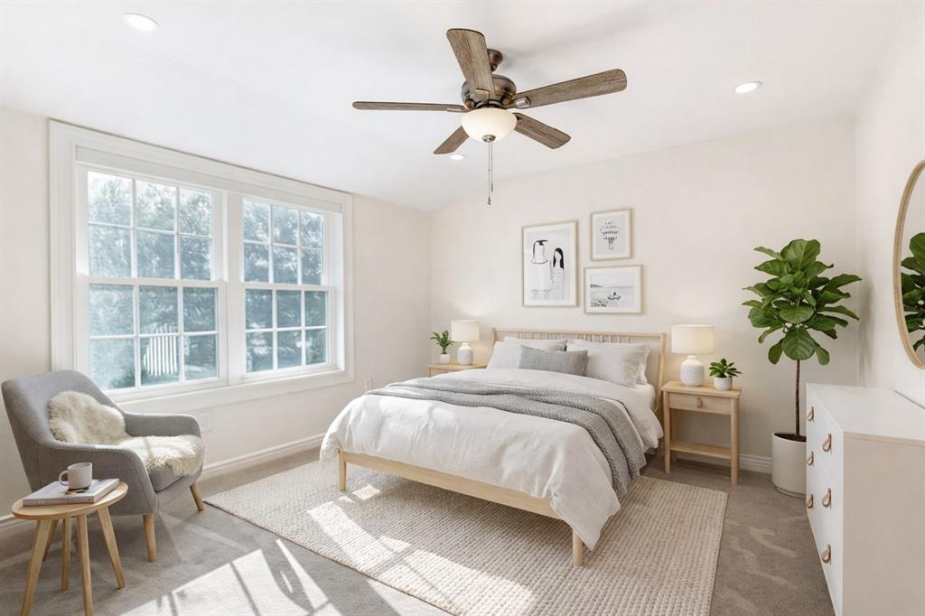 5123 Milam Street Dallas, TX 75206 - Photo 10 of 40 If you prefer a neutral wall color, here's an inspiration image of the upstairs 'coral' bedroom in a soft alabaster white. Current color is coral, as shown in the next photograph. Ask us about painting as part of your offer!