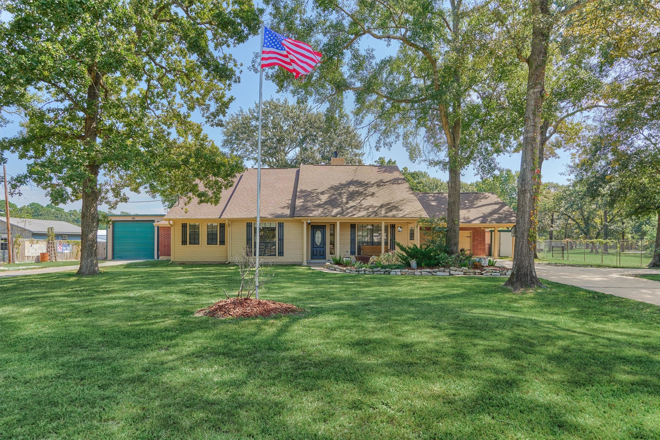 16024 Rabon Chapel Road Montgomery, TX 77316 - Photo 1 of 43 Unrestricted 0.8 acre property in Montgomery with mature trees, fully fenced and 2 separate gated driveways!