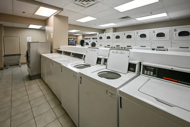 a utility room with washer and dryer