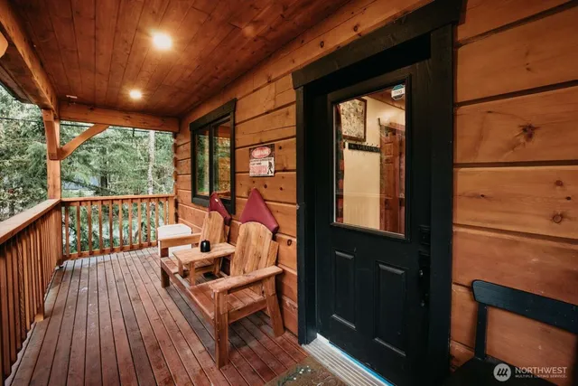 a living room with large windows