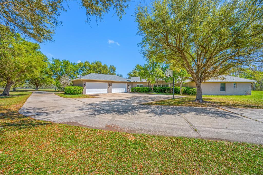11939 Pasco Trails Boulevard Spring Hill, FL 34610 - Photo 4 of 61 a front view of a house with a yard and a garden