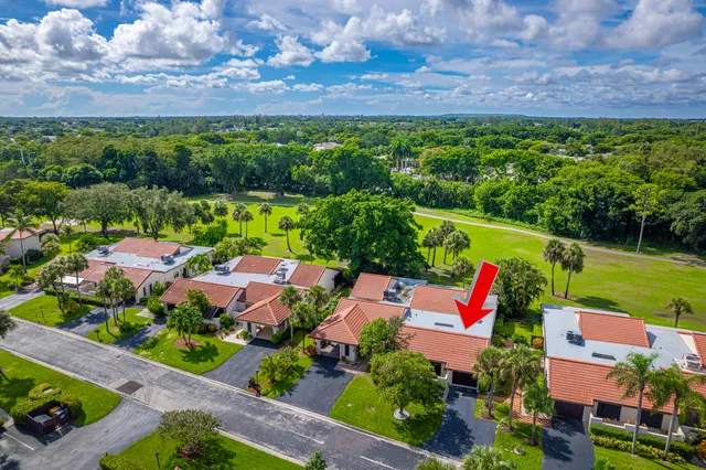 a view of a city with a building in the background