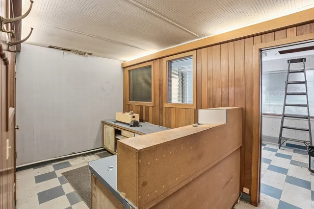 a room with storage and utility