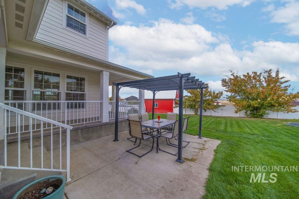 19809 Tammany Creek Road Lewiston, ID 83501 - Photo 39 of 50 View of patio / terrace with a pergola and outdoor dining area