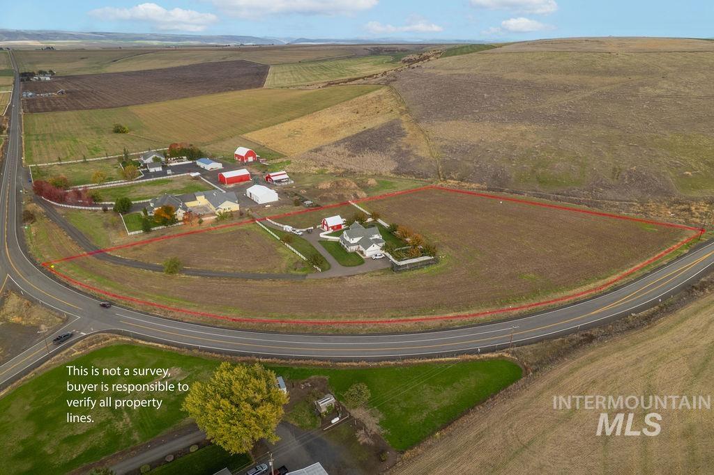 19809 Tammany Creek Road Lewiston, ID 83501 - Photo 5 of 50 Aerial view of sparsely populated area featuring property parcel outlined