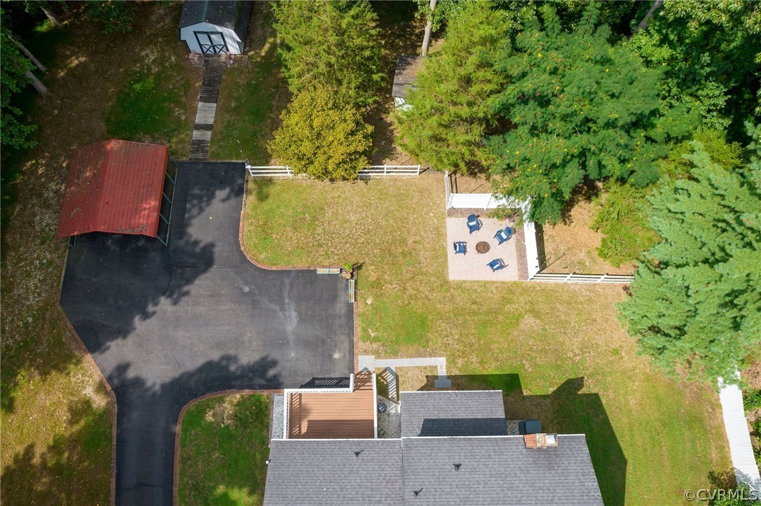 10500 Spring Run Road Chesterfield, VA 23832 - Photo 36 of 43 an aerial view of a house with yard swimming pool and outdoor seating